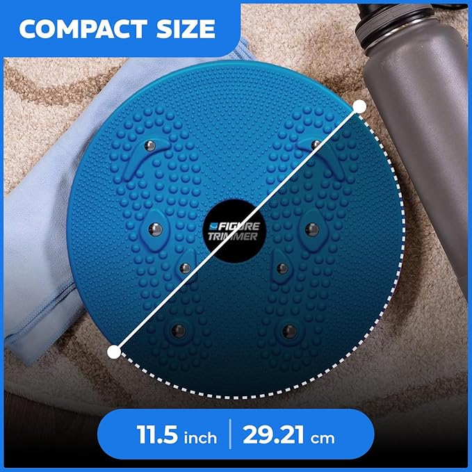 Core Abs Twister Board - Waist Sculptor Twister Board for Core & Ab Exercise - Waist Twisting Disc, Dizzy Disc Twist Board for Slimming Workout with 8 Magnets Reflexology
