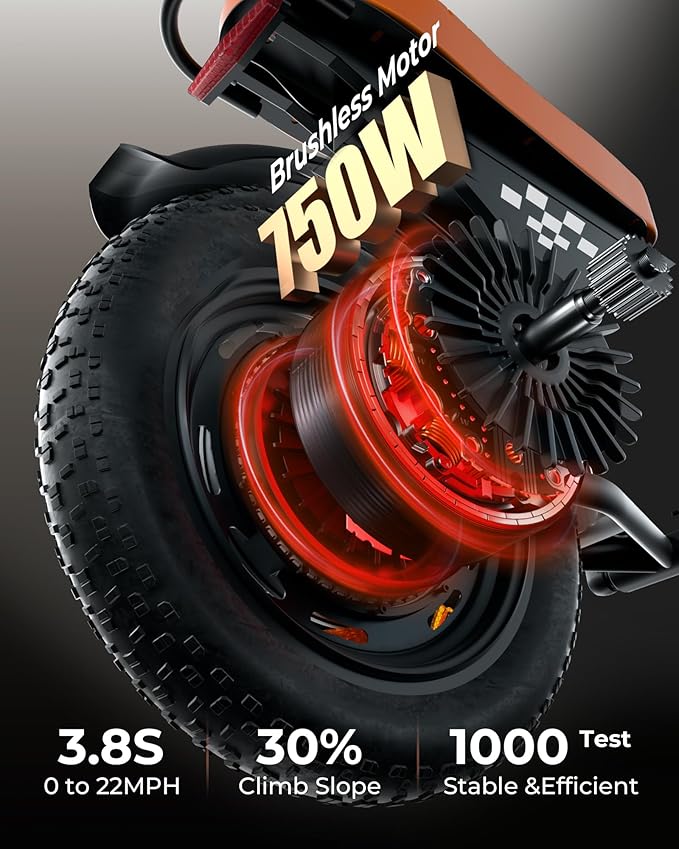 Electric Bike for Adults,Peak 1000W/1500W Motor,20/28MPH 55-150Mile ebikes for Adults with 10.4AH/13AH/26AH Battery,20" Fat Tire Electric Dirt Bike Commuting Off Road Ebike, UL2849