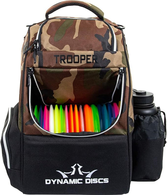 Dynamic Discs Trooper Disc Golf Bag | Large Frisbee Bags with 18+ Discs Capacity | Lightweight & Durable Backpack | Great Gifts or Disc Golf Accessories for Men | Ideal for Beginners & Pro Players