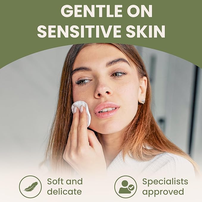 Cotton Round Pads for Face 200 Pack - 3 Layer Eye Makeup and Nail Polish Remover - Lint Free Cleansing Circle Pad for Facial Exfoliating, Toner - Travel Size Skin Care Rounds