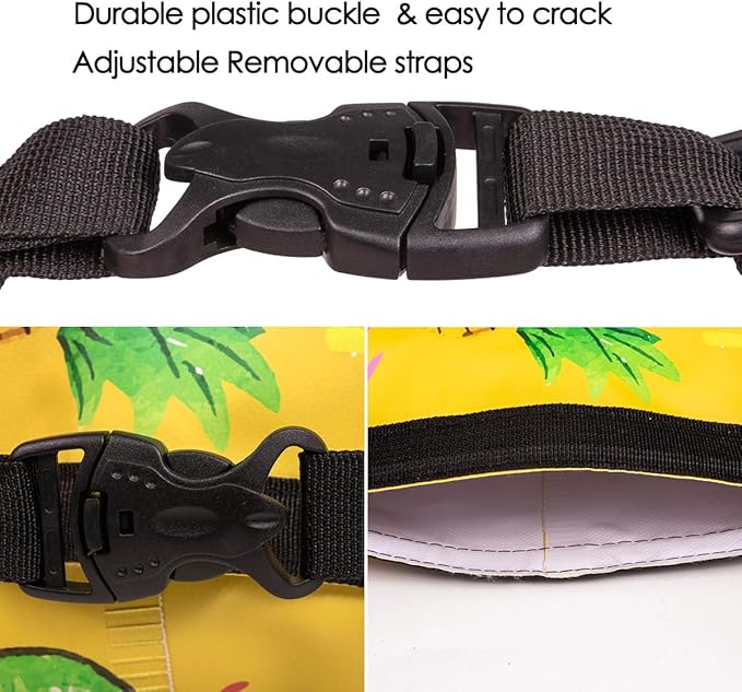 Dry Bag Waterproof,5L Roll Top Backpack Floating Dry Bag for Kayaking Boating Swimming Hiking Camping Outdoor Activities,Yellow Pineapple