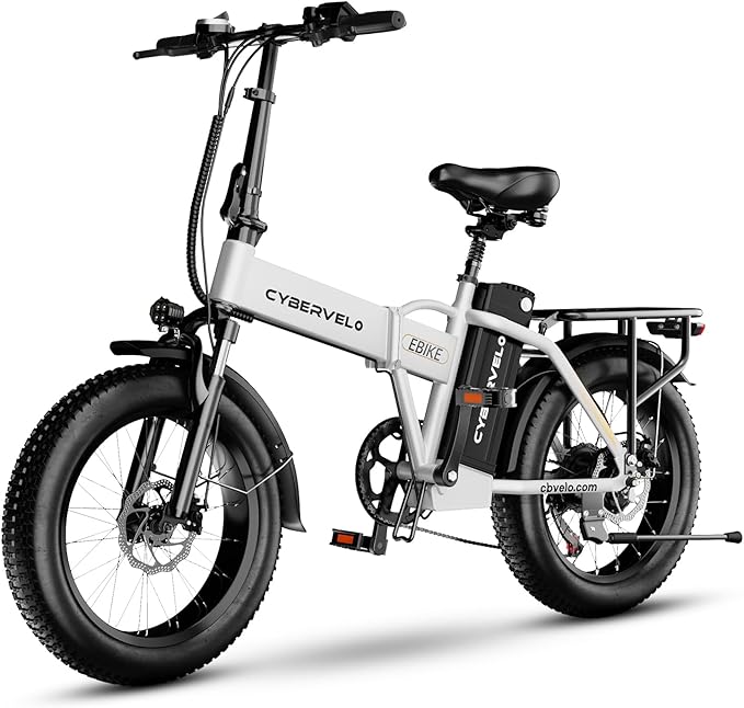 DriftGod Folding Electric Bike for Adults – 1000W Motor, 20"x3" Fat Tire, 48V Removable Battery, All-Terrain E-Bike with 7-Speed, Front Suspension – Powerful Foldable Ebike for Commuter