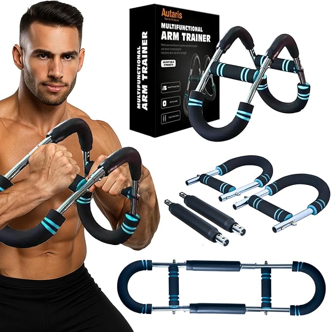 Advanced Twister Arm Trainer – Heavy 65–110 lbs Resistance Bar for Upper Body Strength – Chest, Arms, Shoulders & Back – High Intensity Home Gym Equipment with Non-Slip Foam Handles