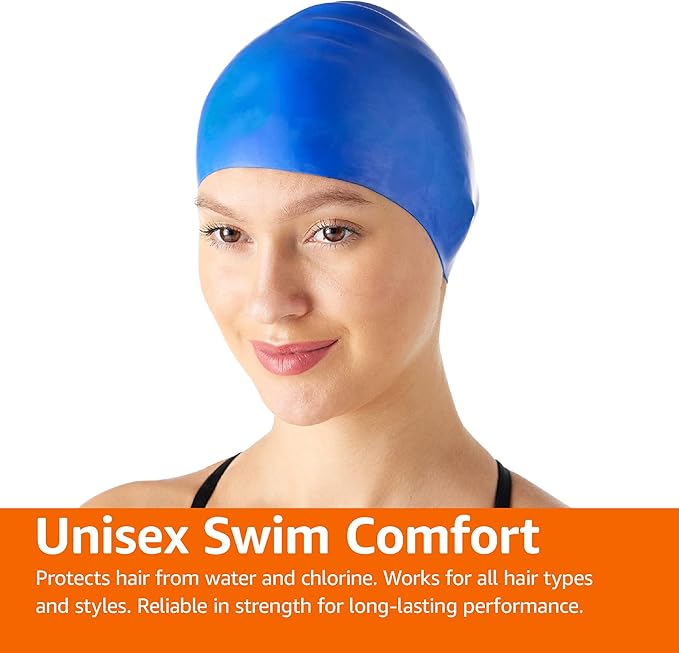 Amazon Basics Silicone Swim Cap