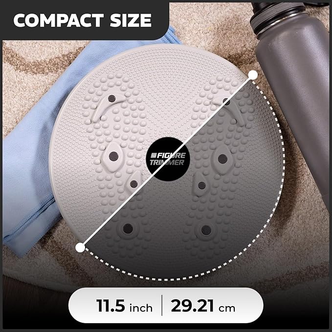 Core Abs Twister Board - Waist Sculptor Twister Board for Core & Ab Exercise - Waist Twisting Disc, Dizzy Disc Twist Board for Slimming Workout with 8 Magnets Reflexology