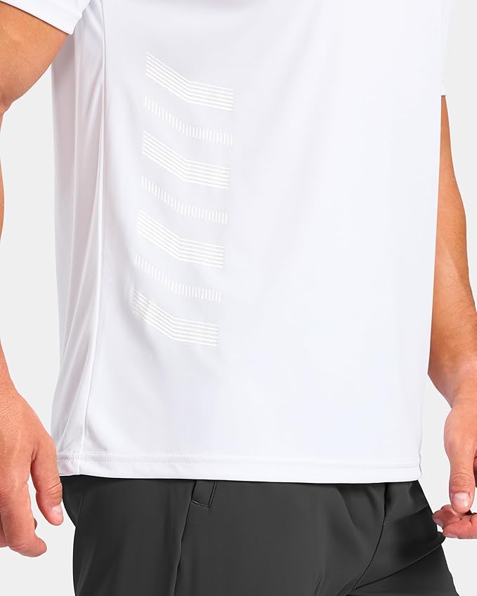 G Gradual Men's Workout Shirts Quick Dry Athletic Running T-Shirts Lightweight Moisture Wicking Short Sleeve Sports Gym Tops