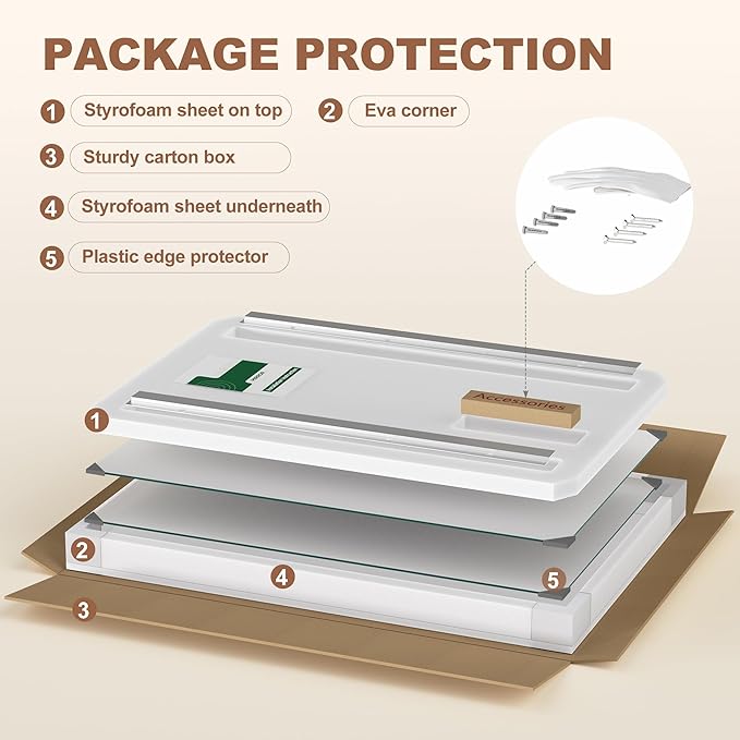 Hasipu Home Gym Mirror 71"x32"(Each)-2 PCS Large Full Body Mirror for Yoga, Large Wall Mirror Full Length for Fitness, Garage, Dance Studio, 0.16in Tempered Glass Frameless Mirror-UL