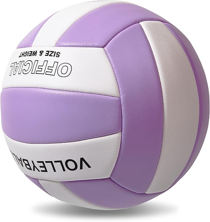 EVZOM Super Soft Volleyball Beach Volleyball Official Size 5 for Outdoor/Indoor/Pool/Gym/Training Premium Volleyballs Equipment Durability Stability Sports Ball