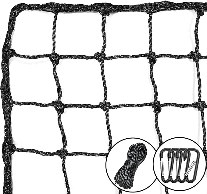 Baseball Softball Backstop Nets,Sports Net,Sports Netting Barrier,Sports Netting for Backyard,Twisted Knotted PE Net