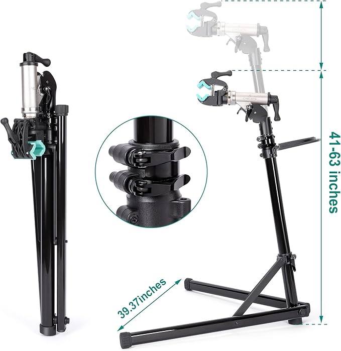 cyclists Bike Repair Stand(Max Load 110lbs)- Bike Stand for Workstand Maintenance - E Bike Repair Stand Bicycle Shop Home Mechanics for Mountain Bike and Road Bike