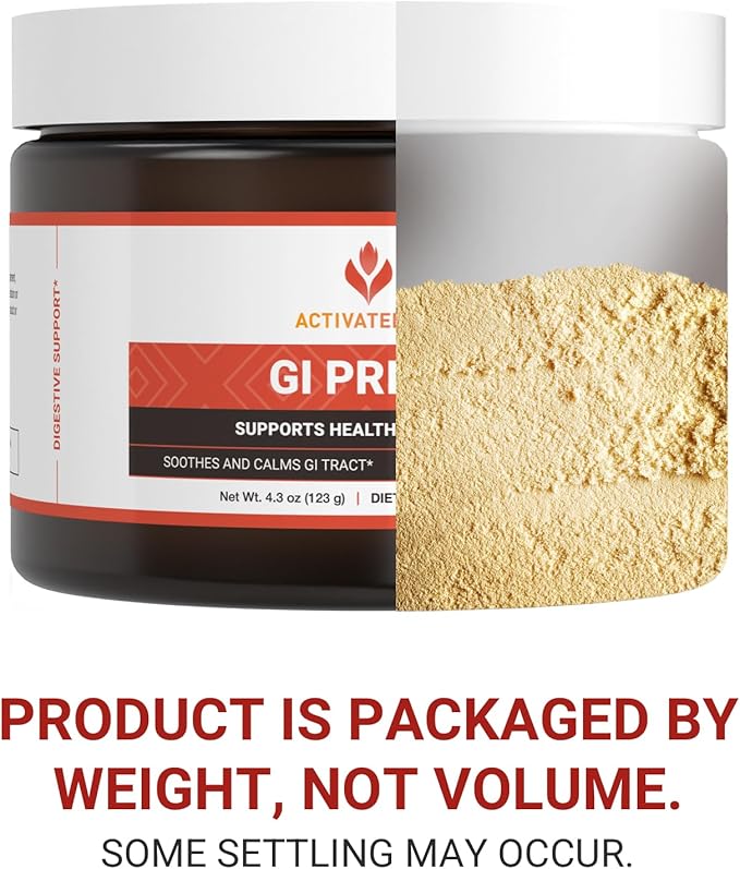 ACTIVATEDYOU GI Prime Digestive Health Drink to Support a Healthy GI Lining, Improve Digestive Comfort and Energy - Berry Calm Flavor (30 Servings)