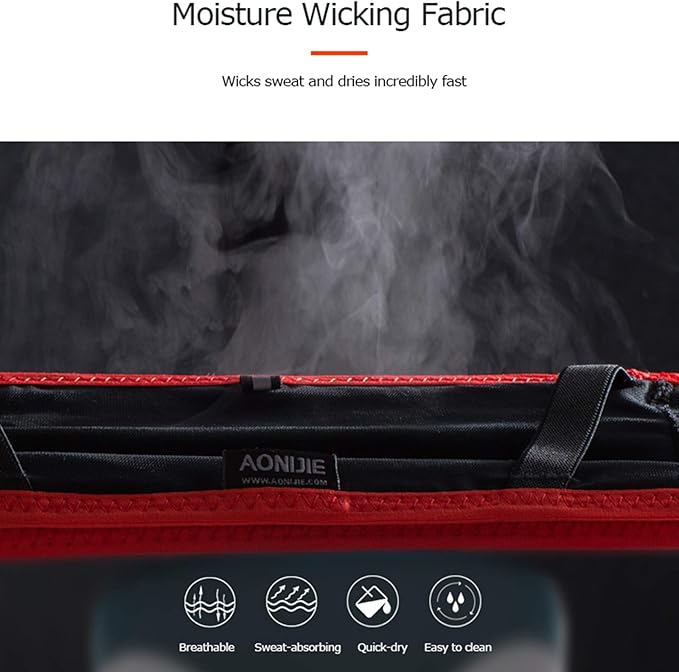 AONIJIE Hydration Belt Running Fanny Pack, with 250ml Soft Water Bottle Flask Phone Holder for Trailing Running Climbing Jogging Cycling Workout Fitness 3 Colors (Red, M/L)