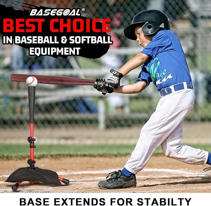 Baseball Tee for Kids,Youth Stand Set,Teeball Set,Youth Baseball,Softball Batting Tee Set,Easy Adjustable Height