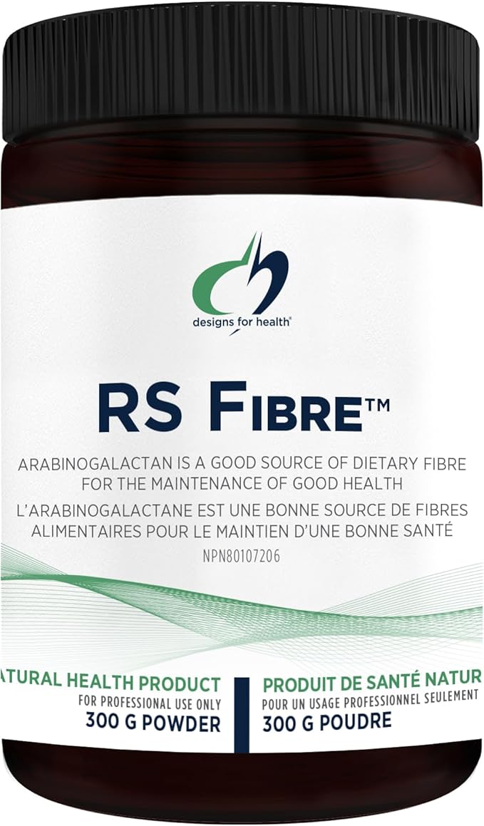 Designs for Health PaleoFiber RS - Fiber Supplement Powder with Resistant Starch - Organic Green Banana Flour + Organic Potato Starch Powder, Non-GMO + Unflavored (30 Servings / 300g)