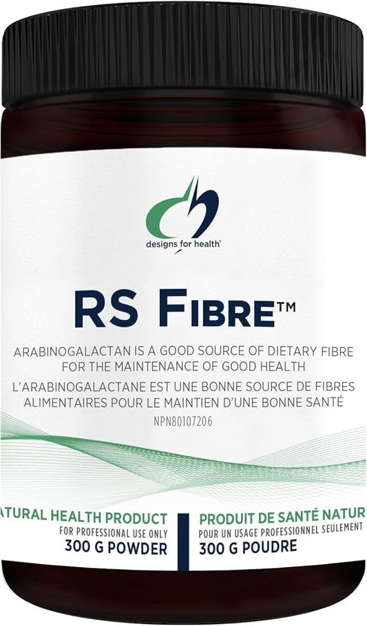 Designs for Health PaleoFiber RS - Fiber Supplement Powder with Resistant Starch - Organic Green Banana Flour + Organic Potato Starch Powder, Non-GMO + Unflavored (30 Servings / 300g)