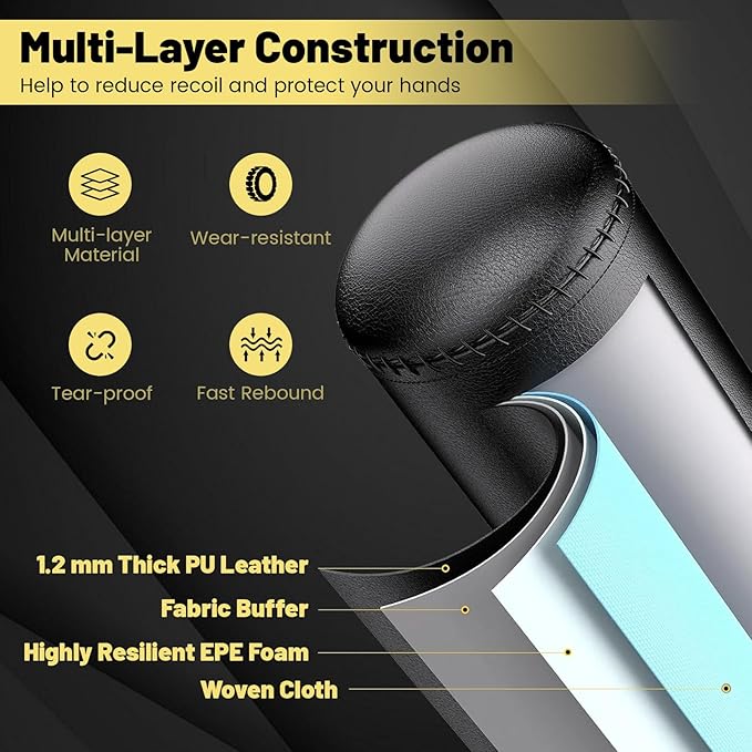 Goplus Freestanding Punching Bag, 220LBS Heavy Boxing Bag with Gloves, Shock Absorber, 12 Suction Cup Base, Kickboxing Bag with Stand for Adults Youth Men Women Home Gym