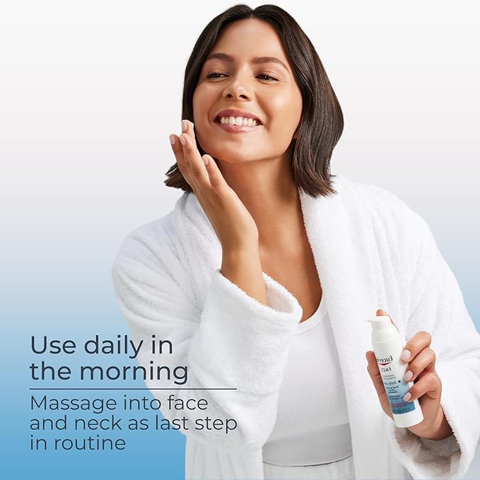 Eucerin Face Immersive Hydration Skin Care Set, Daily Face Lotion with SPF 30 (2.5 Fl Oz) + Night Cream with Hyaluronic Acid (2.5 Oz), Facial Moisturizer Improves the Look of Fine Lines and Wrinkles