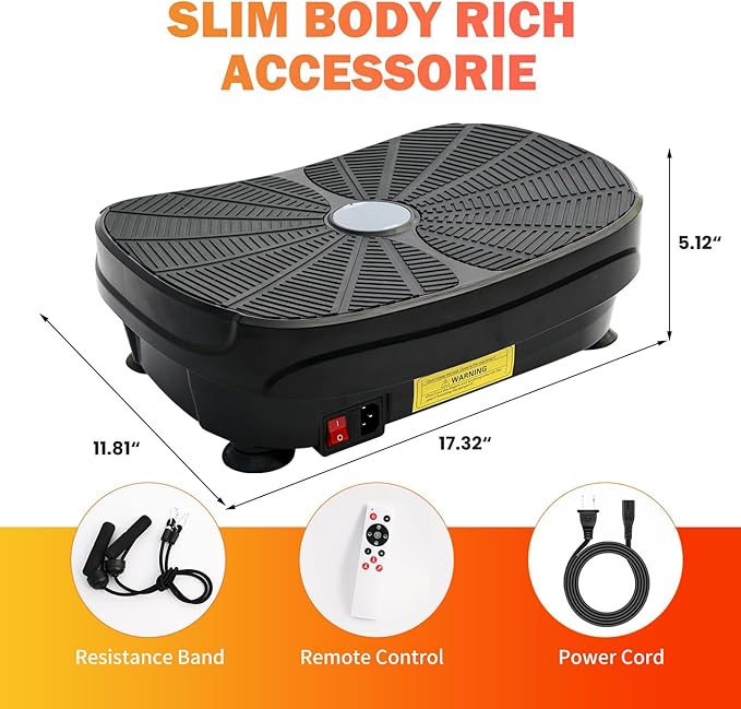 ALSO GO Vibration Plate Exercise Machine, Vibration Platform Machine for Lymphatic Drainage, 9 Preset Auto Mode & 99-Level Board for Weight Loss Shaping, with Resistance Bands, 330lbs Capacity