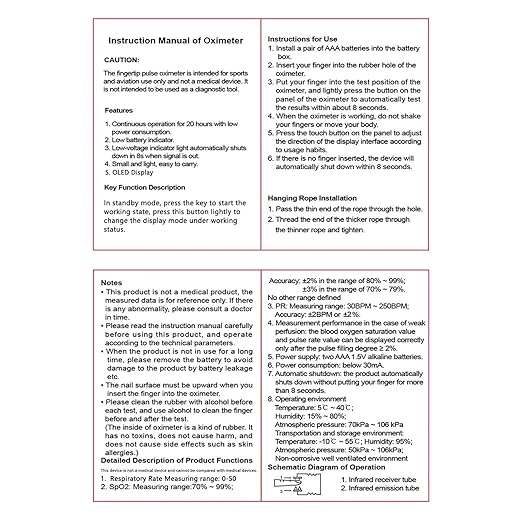 Fingertip pulse oximeter, large LED screen heart rate monitor, oxygen monitor fingertip, accurate and rapid reading, pulse oximeter with lanyard [silver white]