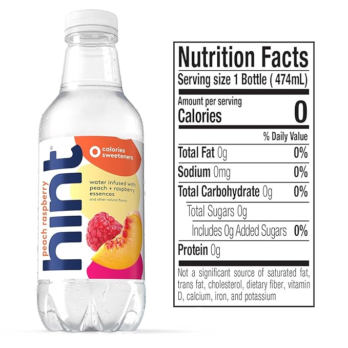 Hint Flavored Bottled Water, 3-Flavor Mega Variety Pack - Purified Water Beverages with Zero Calories, Natural Flavors, and Sugar Free - 16 Fl Oz (Pack of 18)