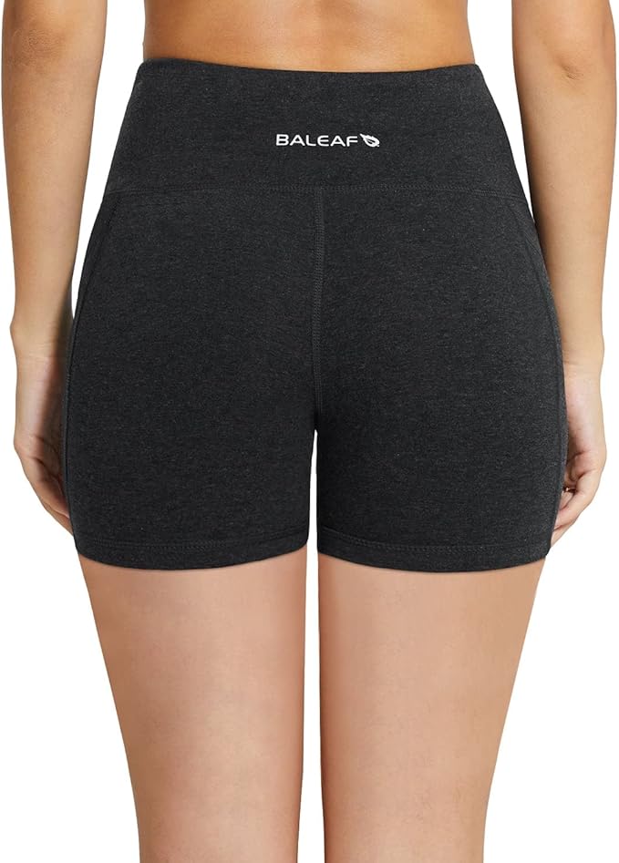 baleaf Women's 8"/ 5"/ 3" Biker Shorts High Waist Yoga Workout Gym Running Volleyball Spandex Shorts with Pockets