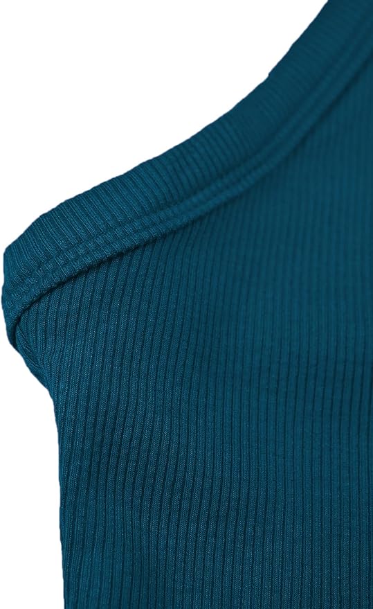 iGENJUN Workout Tops for Women Racerback Basic Tank Summer 2025 Camisole V Neck Slim Fit Ribbed Sleeveless