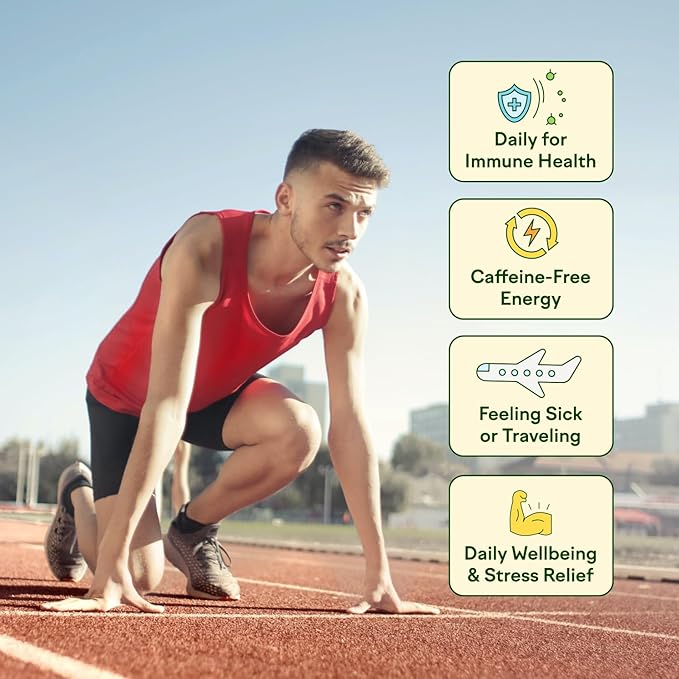 Feel Goods Immunity Icon, Zero Sugar, Vitamin C, A, B, D, E & Zinc, Organic Elderberry, Ashwagandha, Drink Mix Powder, Vegan, Non GMO, Caffeine & Gluten Free | Wild Berry, 15 Count