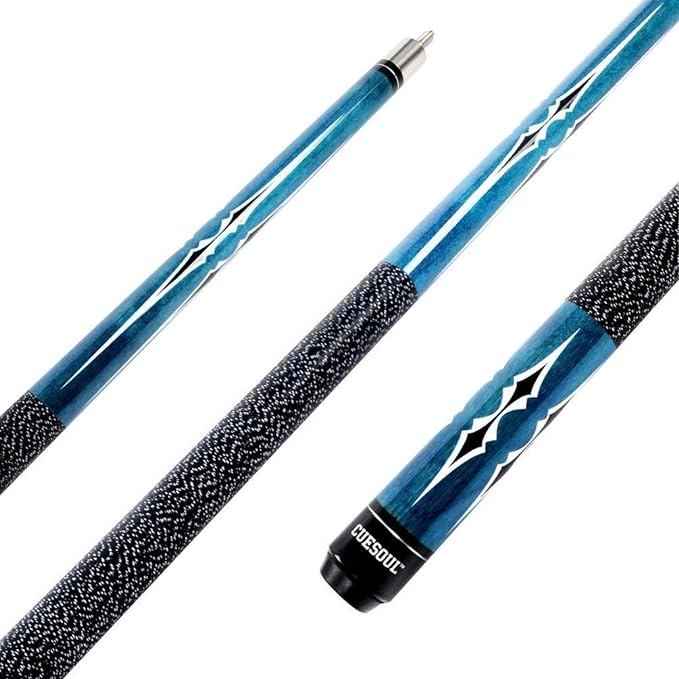 CUESOUL 58 Inch 19oz/20oz Maple Billiard Stick Pool Cue Set 11.5mm/13mm Tip[Weight Adjustable]