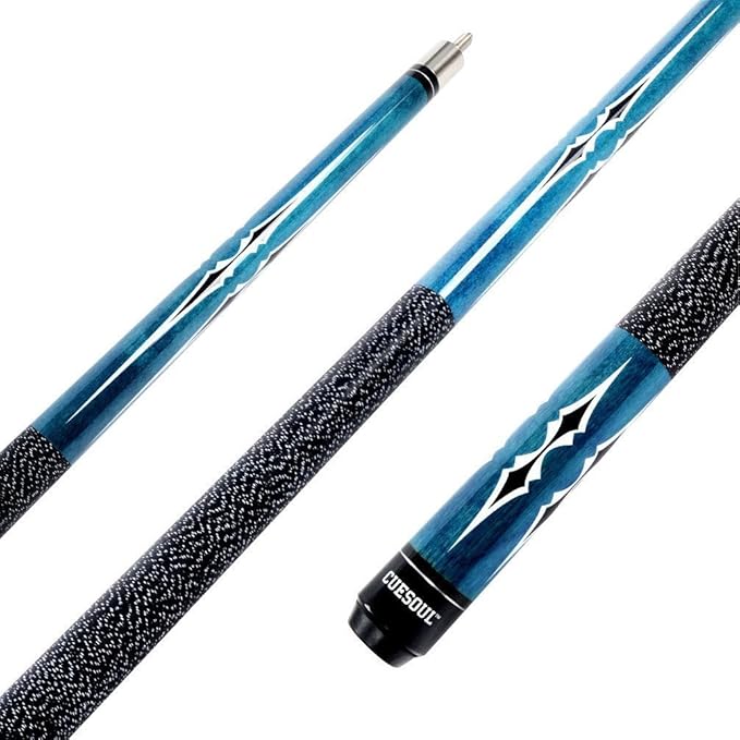 CUESOUL 58 Inch 19oz/20oz Maple Billiard Stick Pool Cue Set 11.5mm/13mm Tip[Weight Adjustable]