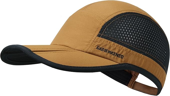 GADIEMKENSD Mens Folding Outdoor Hat Long Brim UPF 50+ Sun Protection