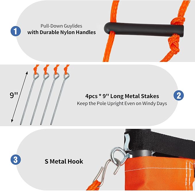 Badminton & Volleyball Combo Set 32 ft with Net, Anti-Sagging Design, 4 Badminton Rackets, 3 Birdies and PU Volleyball for Backyard Lawn Beach