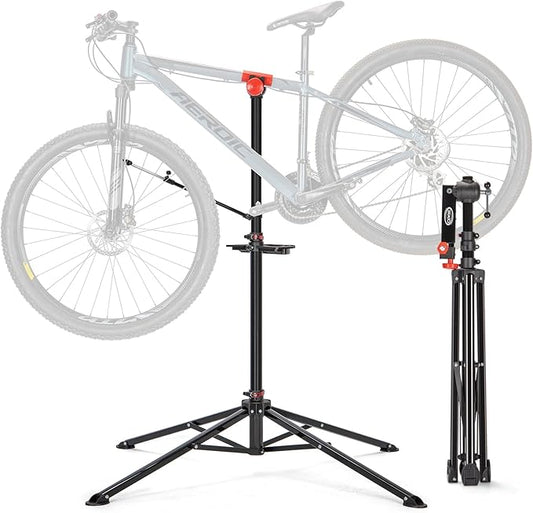 CXWXC Bike Repair Stand - Bicycle Stand For Maintenance Workstand - Ebike Repair Stand Shop Home Mechanics for Mountain Road Bike and E Bike (Black)
