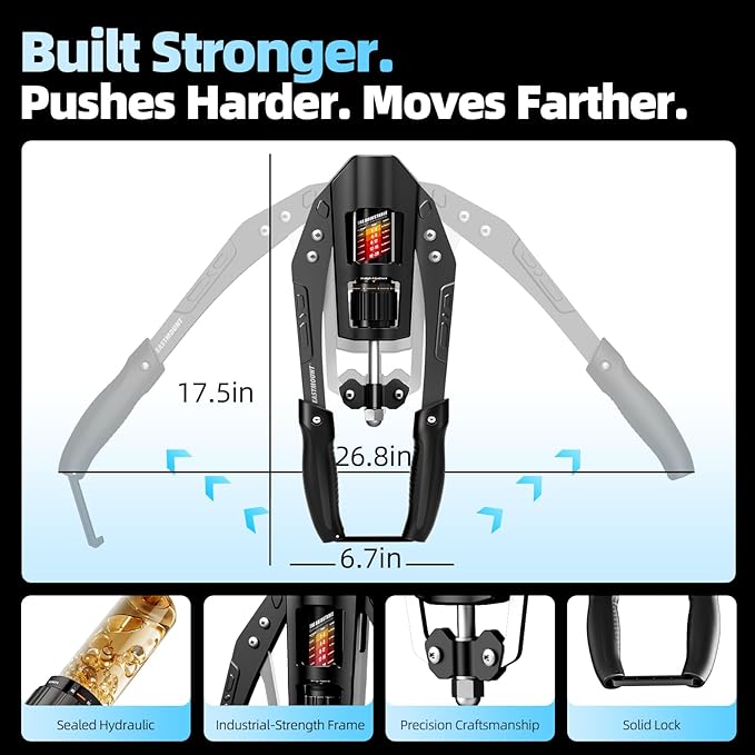 EAST MOUNT Twister Arm Exerciser - Adjustable 22-440lbs Hydraulic Power, Home Chest Expander, Shoulder Muscle Training Fitness Equipment, Arm Enhanced Exercise Strengthener