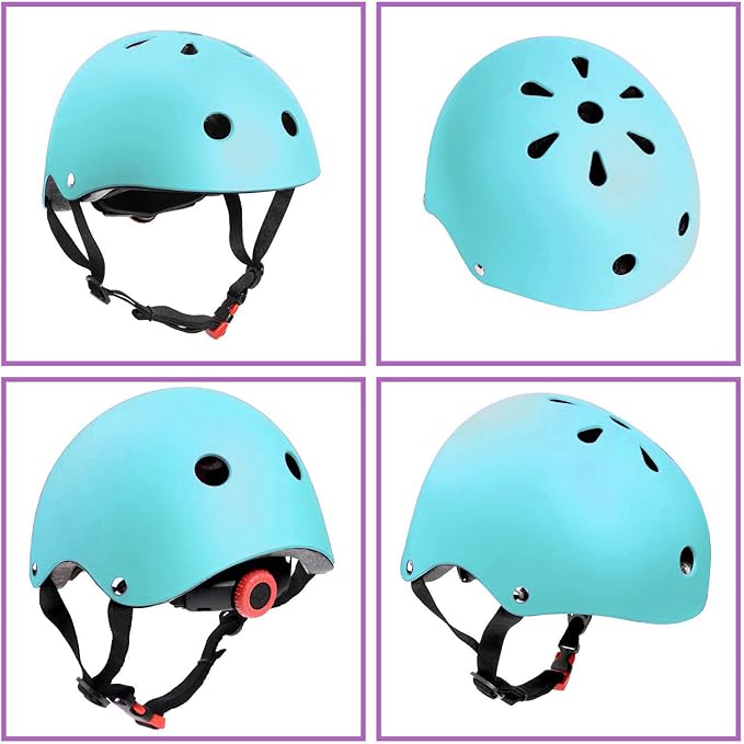 Adjustable Helmet for Ages 5-16 Kids Toddler Boys Girls Youth,Protective Gear with Elbow Knee Wrist Pads for Multi-Sports Skateboarding Bike Riding Scooter Inline skatings Longboard Roller Skate
