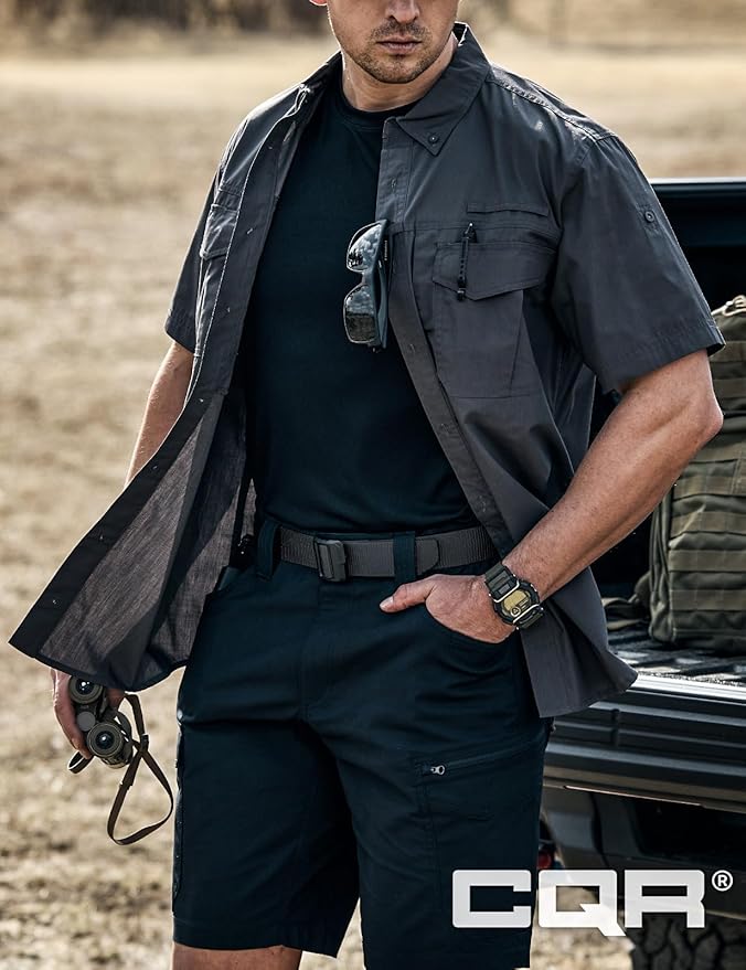 CQR Tactical Belt, Military Style Heavy Duty Belt, Webbing EDC Quick-Release Buckle