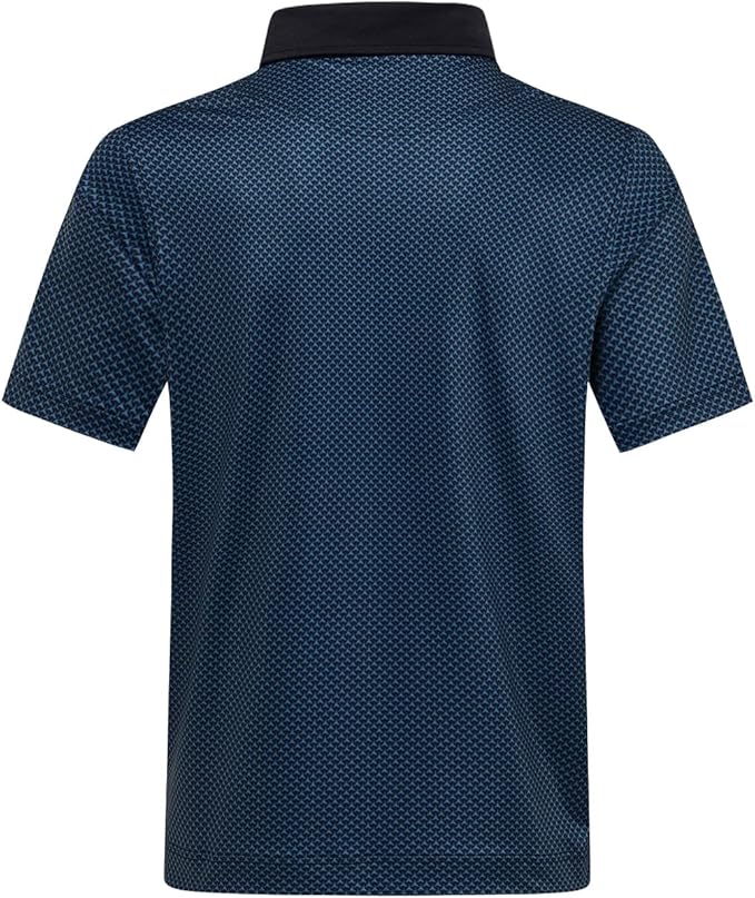 DEOLAX Mens Polo Shirts Fashion Print Mens Golf Shirt Dry Fit Mens Golf Polo Short Sleeve Quick Dry Funny Golf Shirt for Men