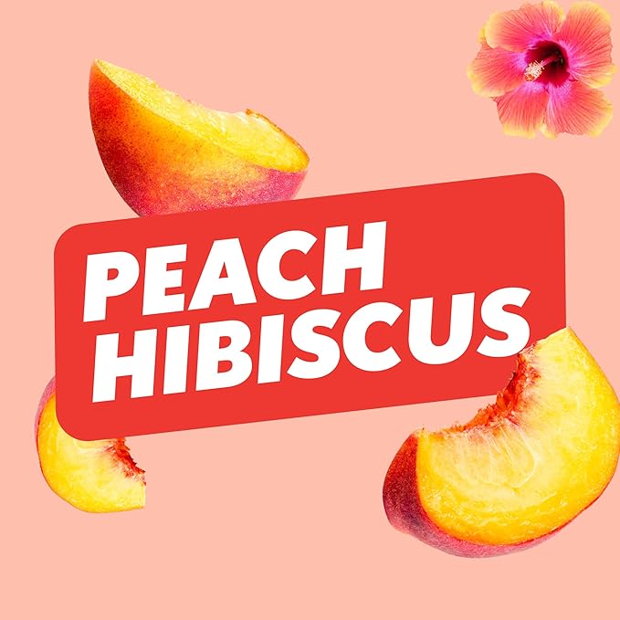 Amazing Grass Sweet Greens and Superfoods Powder for Digestive Health, Greens Powder, Digestive Enzymes, Probiotics, Spirulina, Chlorella, Peach Hibiscus, 30 Servings