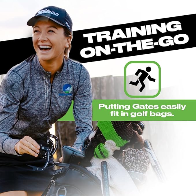 Back 2 Basics Putting Gates Set – Golf Putting Aid for Alignment & Accuracy – Gate Putting Green & Golf Putting Mat Trainer - Gate Putter Training Aid for Putting Green