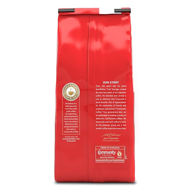 Community Coffee New Orleans Blend, Special Dark Roast Ground Coffee, 12 Ounce Bag (Pack of 3)