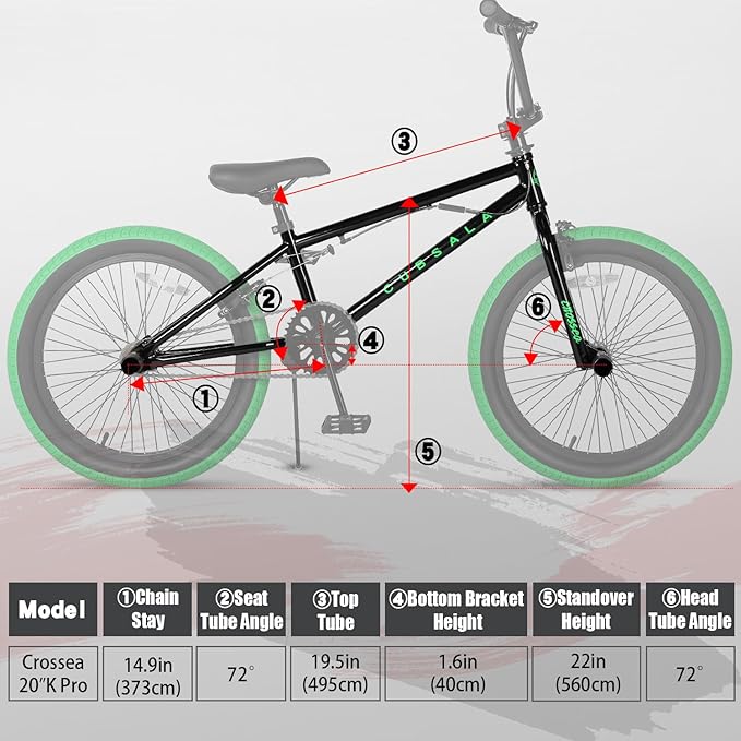 Freestyle BMX Bike, 18 20 Inch Kids Bicycle for 5-13 Years Old Kids and Beginner Level Rider, Multiple Colors
