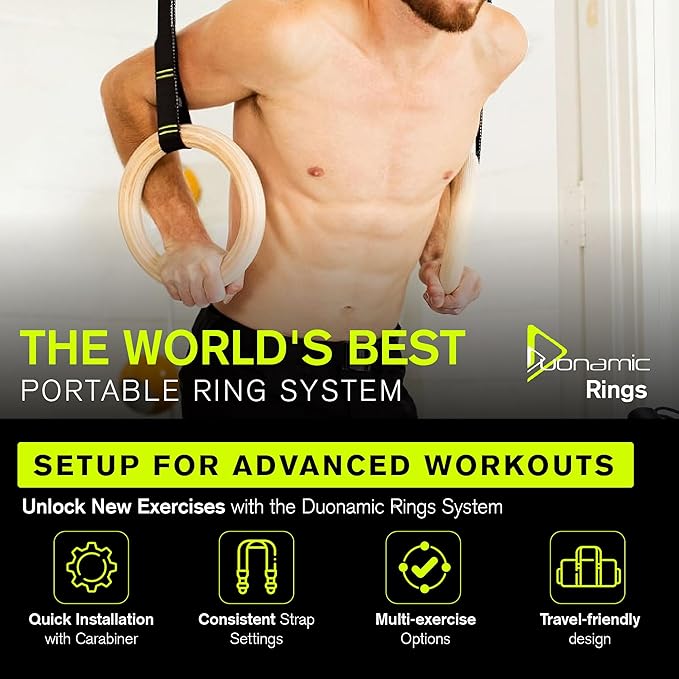 Duonamic Eleviia: Portable Doorway Pull-Up Bar – Lightweight, Travel-Ready, 250 lb Capacity