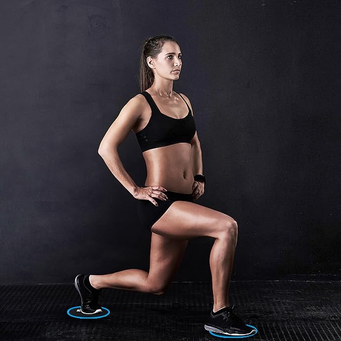 Exercise Core Sliders, Dual Sided Exercise Gliding Discs Use on Carpet or Hardwood Floors, Light and Portable, Perfect for Abdominal&Core Workouts