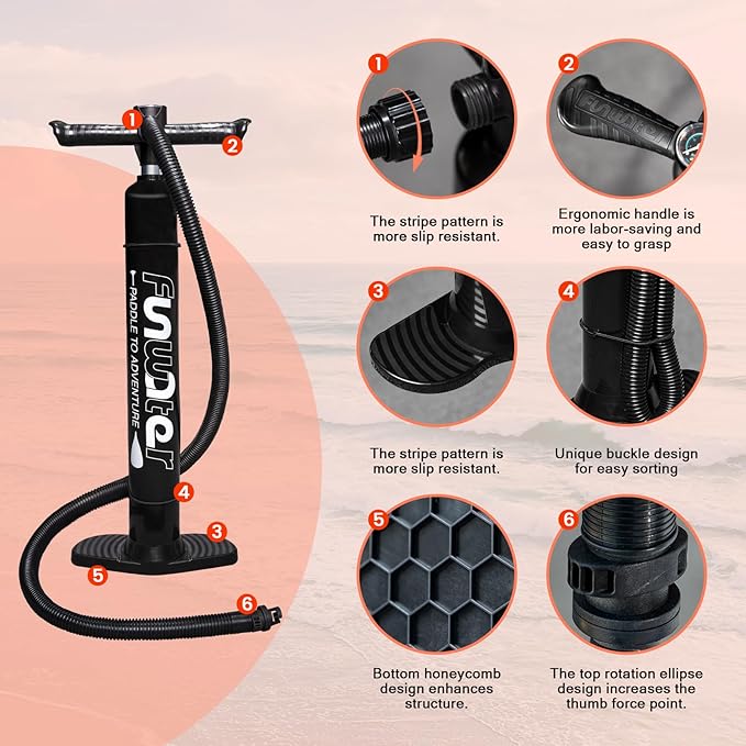 FunWater Inflatable Ultra-Light Stand Up Paddle Board for All Skill Levels with Premium SUP Paddleboard Accessories,Non-Slip Comfort Deck for Youth & Adults