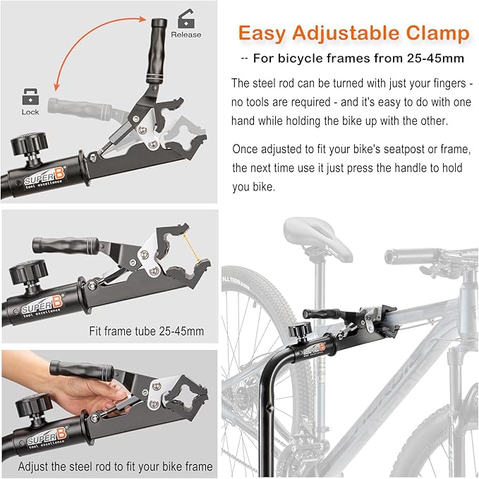 E-Bike Repair Stand (Max load 110lbs/50kg) - Bike Stand for Maintenance Workstand - Ebike Repair Stand Shop Home Mechanics for Mountain Bike and Road Bike (TB-WS51)