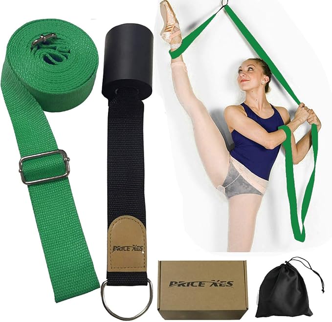 Door Flexibility & Stretching Leg Strap - Great for Ballet Cheer Dance Gymnastics or ANY Sport Leg Stretcher Door Flexibility Trainer Premium stretching equipment