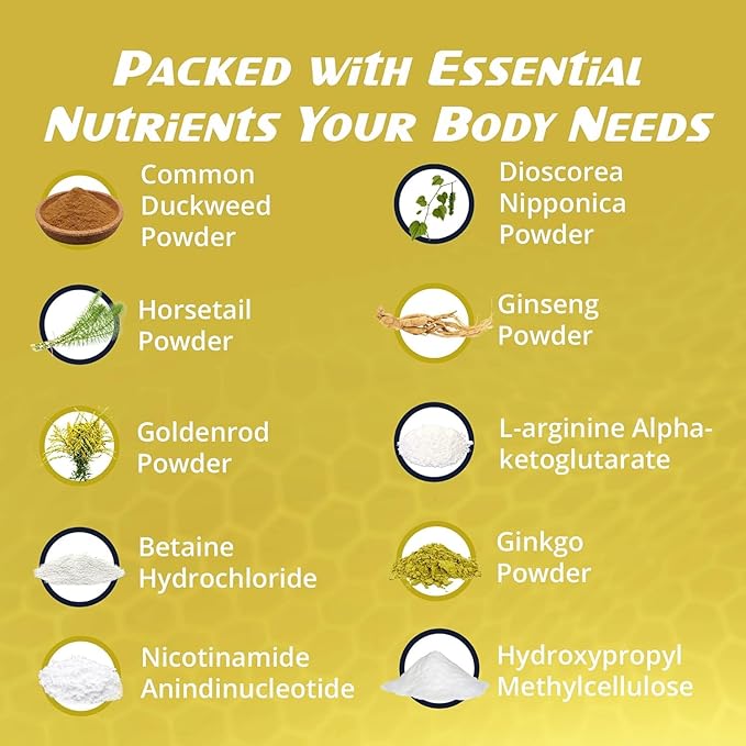 EnergyTune Energy Supplements, Increases Nutrient Absorption and Promotes Overall Health and Immune Support - Non-GMO, Gluten Free, Vegetarian - Veg Capsules (60 Count (Pack of 3))