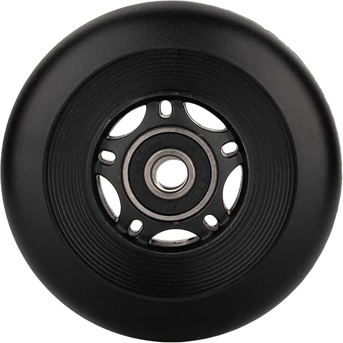 AOWESM Inline Skate Wheels 80mm 76mm 72mm 85a Outdoor Indoor Black Blue Red Roller Hockey Blades Replacement Wheels w/Bearings ABEC-9 and Floating Spacers (8-Pack)