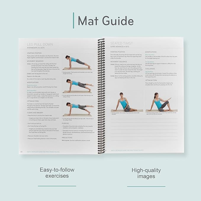 Balanced Body Mat Guide, Pilates Mat Guide for Workout Equipment, for Home Gym or Studio Use
