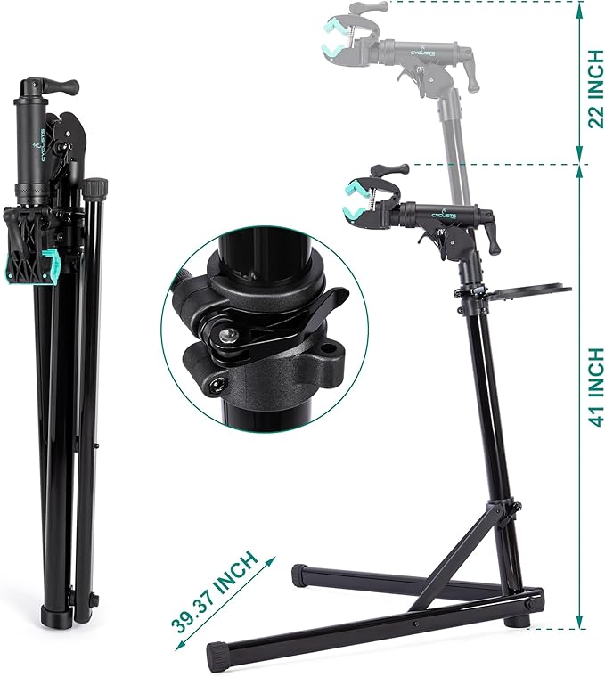 cyclists Bike Repair Stand Bike Stand for Workstand Maintenance - E Bike Repair Stand Bicycle Shop Home Mechanics for Mountain Bike and Road Bike (Max Load 55lbs)