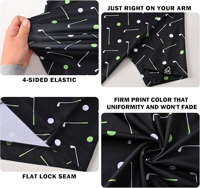 DEOLAX Mens Polo Shirts Fashion Print Mens Golf Shirt Dry Fit Mens Golf Polo Short Sleeve Quick Dry Funny Golf Shirt for Men